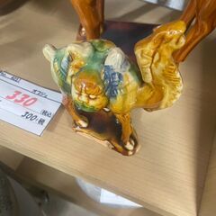 リサイクルショップどりーむ荒田店　No4051 オブジェ　置物　ラクダ　陶器の画像