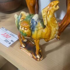 リサイクルショップどりーむ荒田店　No4051 オブジェ　置物　ラクダ　陶器の画像