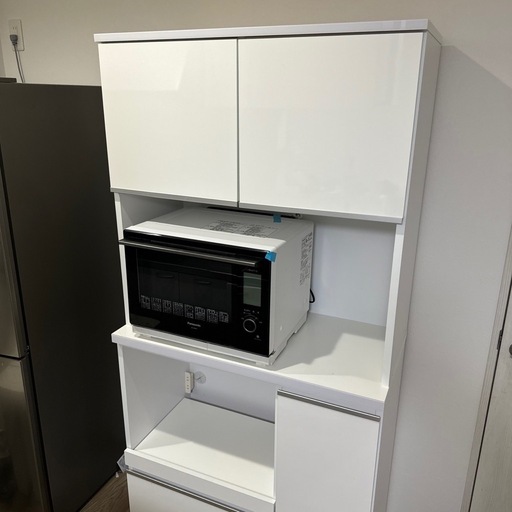 値段交渉可能！】大川家具 ナポリ 食器棚 ホワイト