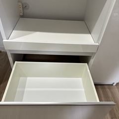 【美品】大川家具　ナポリ　食器棚　ホワイトの画像