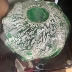 リサイクルショップどりーむ荒田店　No3823 壺　置物　インテリア　色ガラスの画像