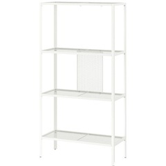 IKEAラック BAGGEBO バッゲボー シェルフユニット メタル/ホワイト 60*25*116cmの画像