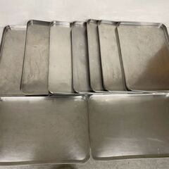 バット ステンレス製 9点 セット 厨房 厨房機器 店舗用品  調理器具 キッチン用品 業務用 まとめ まとめ売り A0152の画像