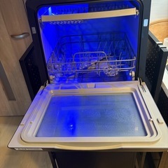 ⭐︎ラックと山崎実業のゴミ箱付き⭐︎THANKO 水道いらずのタンク式食器洗い乾燥機 「ラクア」の画像