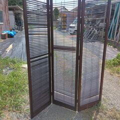 木犀：衝立：３枚おり：すだれ式：風通過します：の画像