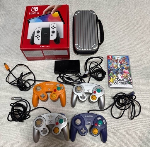 Switch有機EL＋スマブラ＋GC接続＆4コン付き
