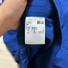 UNIQLO オレンジ・青 セットアップ Sの画像