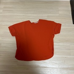 UNIQLO オレンジ・青 セットアップ Sの画像