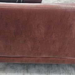✨️ジモティー割引✨️【ジャングルジャングル堺初芝店】　レザーソファー　ブラウン　堺市（東区　西区　北区　南区　堺区　美原区）高石市　泉大津市　忠岡町　和泉市　松原市　大阪狭山市の画像