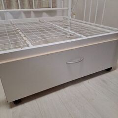 ベッド用収納ケース　白の画像