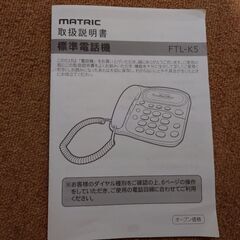 MATRIC Excellent Phone FTL-K5 ホワイトの画像