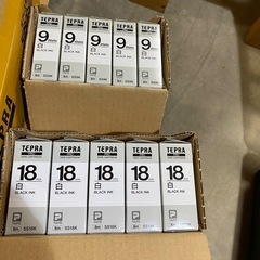 テプラ TEPRA PRO SR220 9mm５個 18mm５個　セットの画像