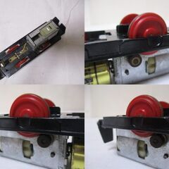 G∝233 プラレール DD-51 ディーゼル きかんしゃ 4両セット 旧動力 トミー 日本製 前スイッチ TOMY JAPAN 検：特急 当時物 鉄道 絶版品の画像