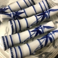 陶器製 箸置き　５点セット 竹模様