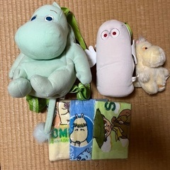 ムーミングッズ3点とハンドタオル3枚の画像