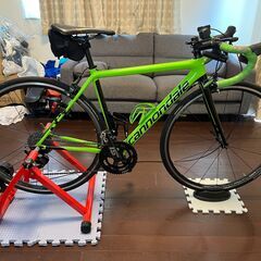 自転車 トレーニング 固定ローラー台（ロード・MTB対応）室内用マット付の画像