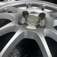 BS BRIDGESTONE ECO FORME エコフォルム 15インチ 4本 5.5J4HPCD100+45 フィット ヴィッツ キューブ カローラフィールダー等　(SHG016)の画像
