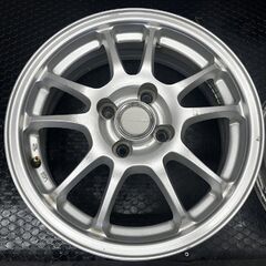 BS BRIDGESTONE ECO FORME エコフォルム 15インチ 4本 5.5J4HPCD100+45 フィット ヴィッツ キューブ カローラフィールダー等　(SHG016)の画像
