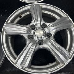 DUNLOP VIOLENTO ヴィオレント 社外ホイール 16インチ 4本 6.5J5HPCD114.3+47 ヤリスクロス エスティマ ヴェゼル ヴォクシー等　(SHG017) の画像