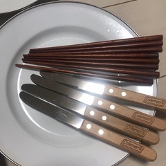 　美品コールマン　食器　カトラリー　セットの画像