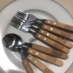 　美品コールマン　食器　カトラリー　セットの画像