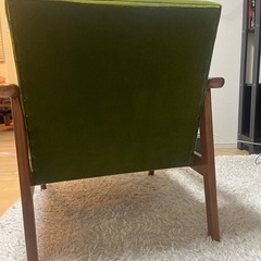 カリモク60 Kチェア　1シーター　イス　モケットグリーン　美品
の画像