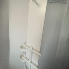 IKEA イケア 全身鏡 小物入れ付き 収納 白 鏡台 ホワイトの画像