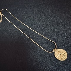 *《低アレルギーステンレス》* エンジェルメダイネックレスGLD の画像