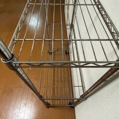 【1000円】メタルラック（縦160×横90×幅35cm／錆びあり）自宅引き取り限定の画像
