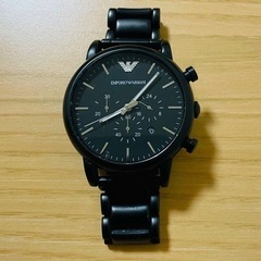 【超美品】EMPORIO ARMANI クロノグラフモデル　ルイージ　稼働中の画像