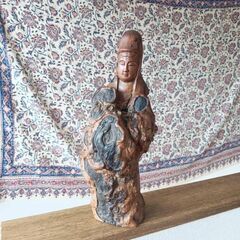 中古　木の置物の画像