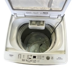 【ジ0810-09】2021年製洗濯機はいかが❓ AQUA 傷や汚れあり 通電動作確認済みの画像