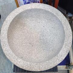 餅つき石臼台座杵セット　50×50×55　使用感少なめの画像