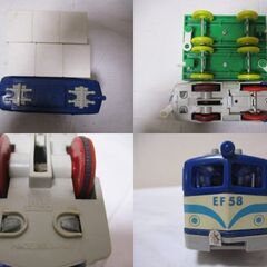 G∝236 プラレール でんききかんしゃ 電気機関車 EF58 旧動力 トミー 日本製 前スイッチ TOMY JAPAN 検：当時物 鉄道 絶版品の画像
