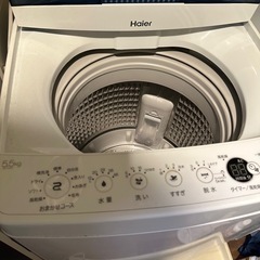【予定者決定済】ハイアール 洗濯機 5.5kg Haier JW-C55Dの画像