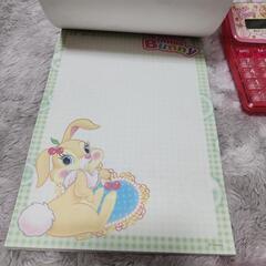 ミスバニーキャラクターノート､計算機、レターセットの画像