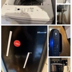洗濯機、冷蔵庫、の画像