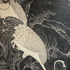 石版画の掛け軸の画像
