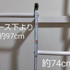 【美品・ホワイトおしゃれ】ワードローブ・ハンガーラックの画像