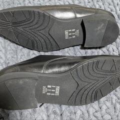 新品未使用　革靴　黒　25cm　の画像