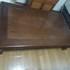 【お値下げ】こたつ付き長テーブルの画像