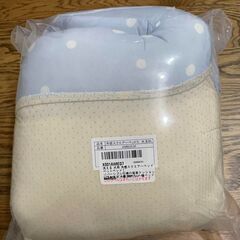 【洗える 犬用 冷感ベッド】 ペットベッド  リバーシブル仕様の座面クッション ] ひんやり 冷感 犬ベッド 猫ベッド （Ｓサイズ、水玉柄ブルー）の画像