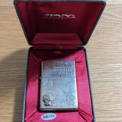 純銀　 ZIPPO ジッポ オイルライター　モンスターハウスシリアルナンバー入りの画像