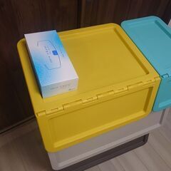 カインズ　キャリコ　4つセット　S ブルー M イエロー L ベージュ ブラウンの画像