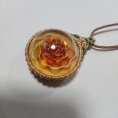 硝子アート作品花玉です。の画像