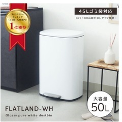 50L 45lゴミ袋対応 ダストボックス　ホワイトの画像