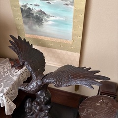鳥の置き物　の画像