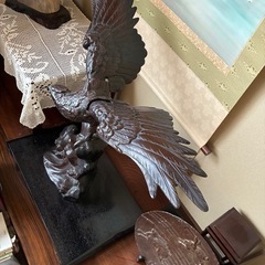 鳥の置き物　の画像