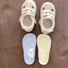 IFAME ベビーサンダル ベージュ　13㎝の画像