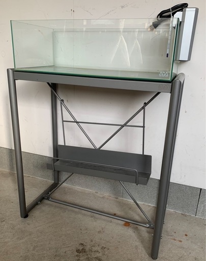 旧ロゴ ADA60フラット水槽とガーデンスタンド